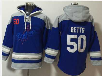 Los Angeles Dodgers #50 Mookie Betts Blue Ageless Must Have Lace Up Pullover Hoodie,We sell and wholesale Los Angeles Dodgers #50 Mookie Betts Blue Ageless Must Have Lace Up Pullover Hoodie on line form chian!